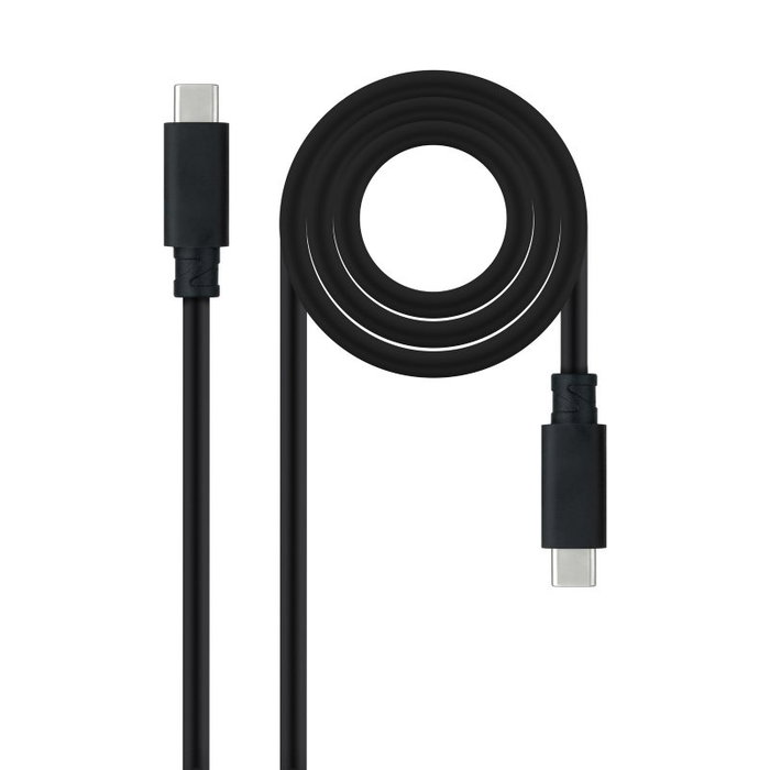 Nanocable Cable USB 3.1 Tipo-C a Tipo-C 100W 10Gbps 2m Negro